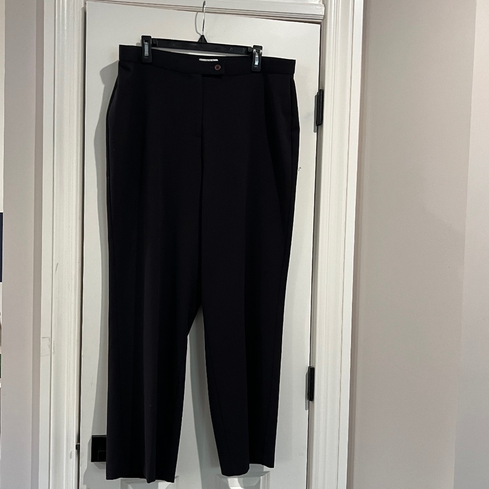 Investments Women's 18 Petite Very Dark Navy Trousers